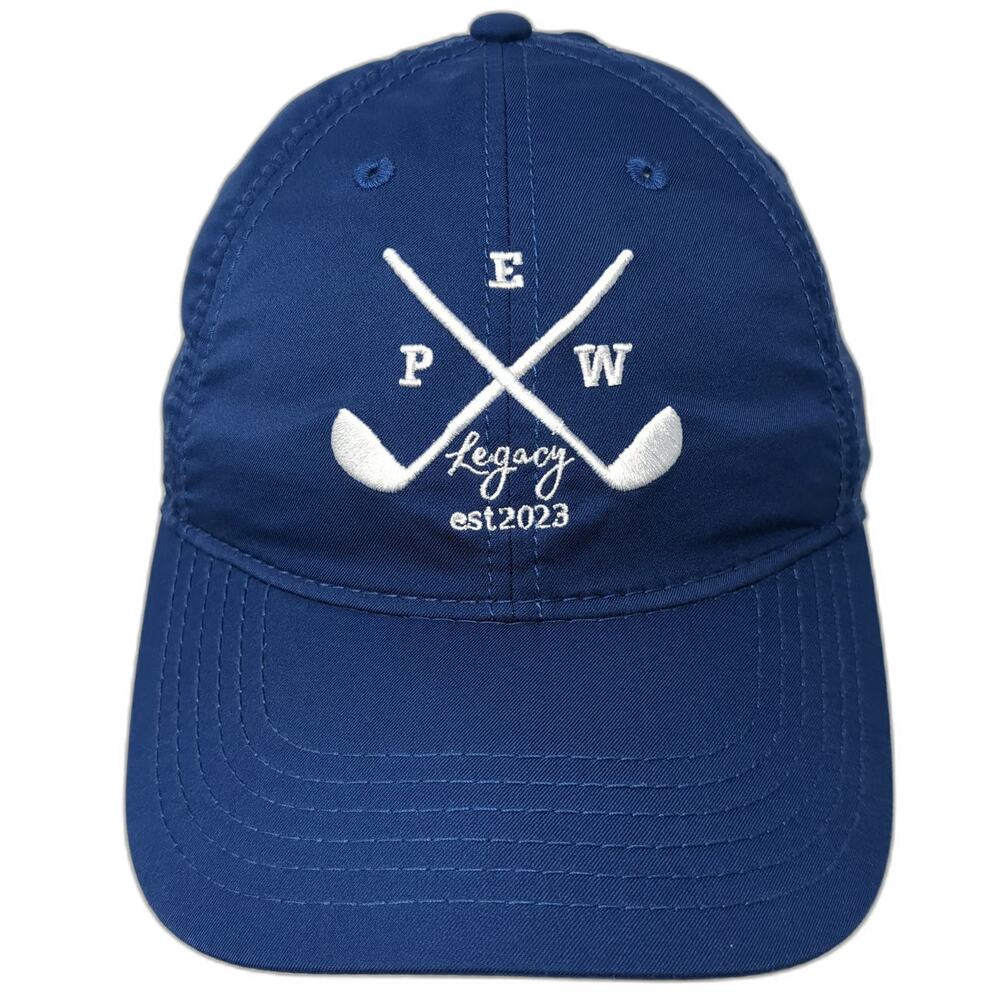 Legacy Baseball Cap Blue One Size Performance Golf est 2023 Embroidered Hat